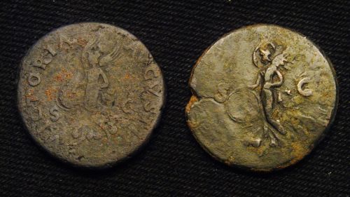A-Very-Low-Grade-But-Scarce-Sestertius-Of-Vitellius